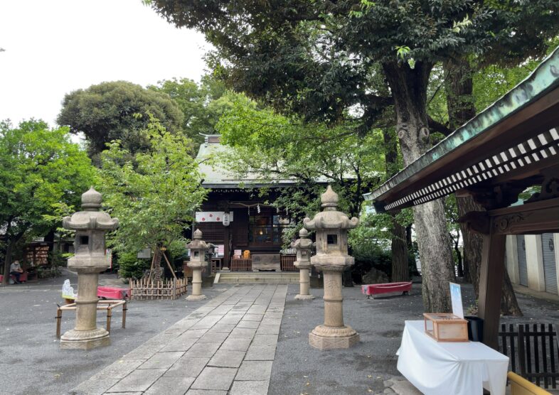 妊娠祈願　小雨の七社神社